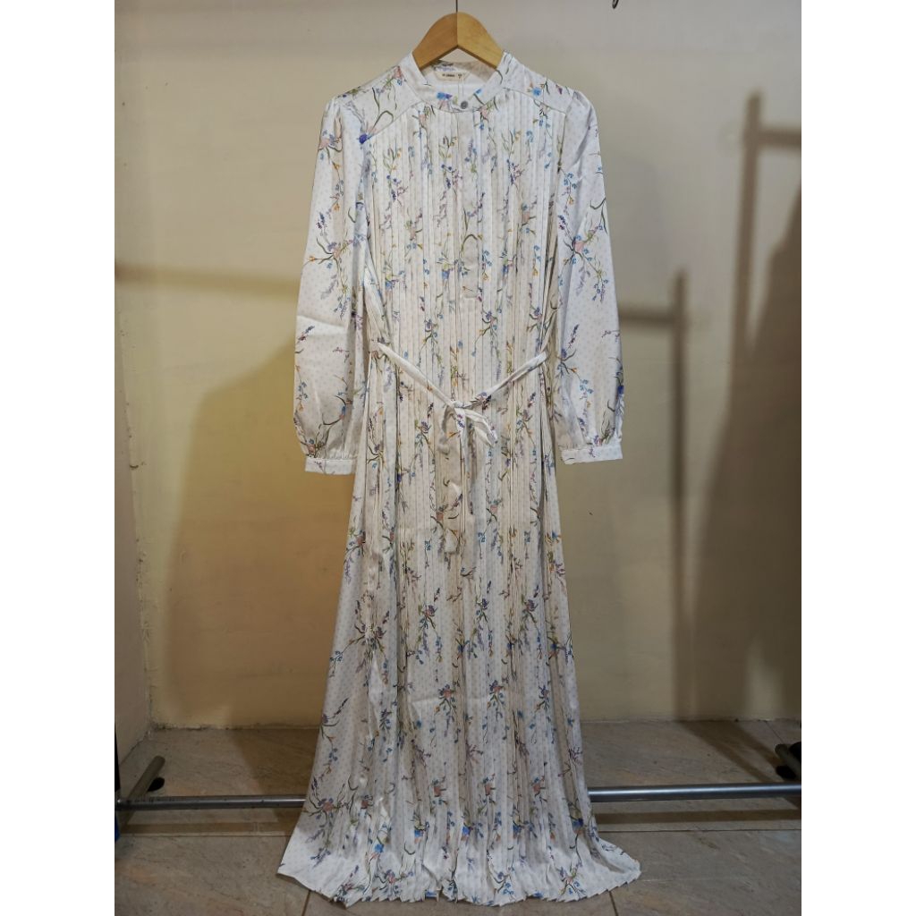 ET CETERA gamis wanita lengan panjang plisket original