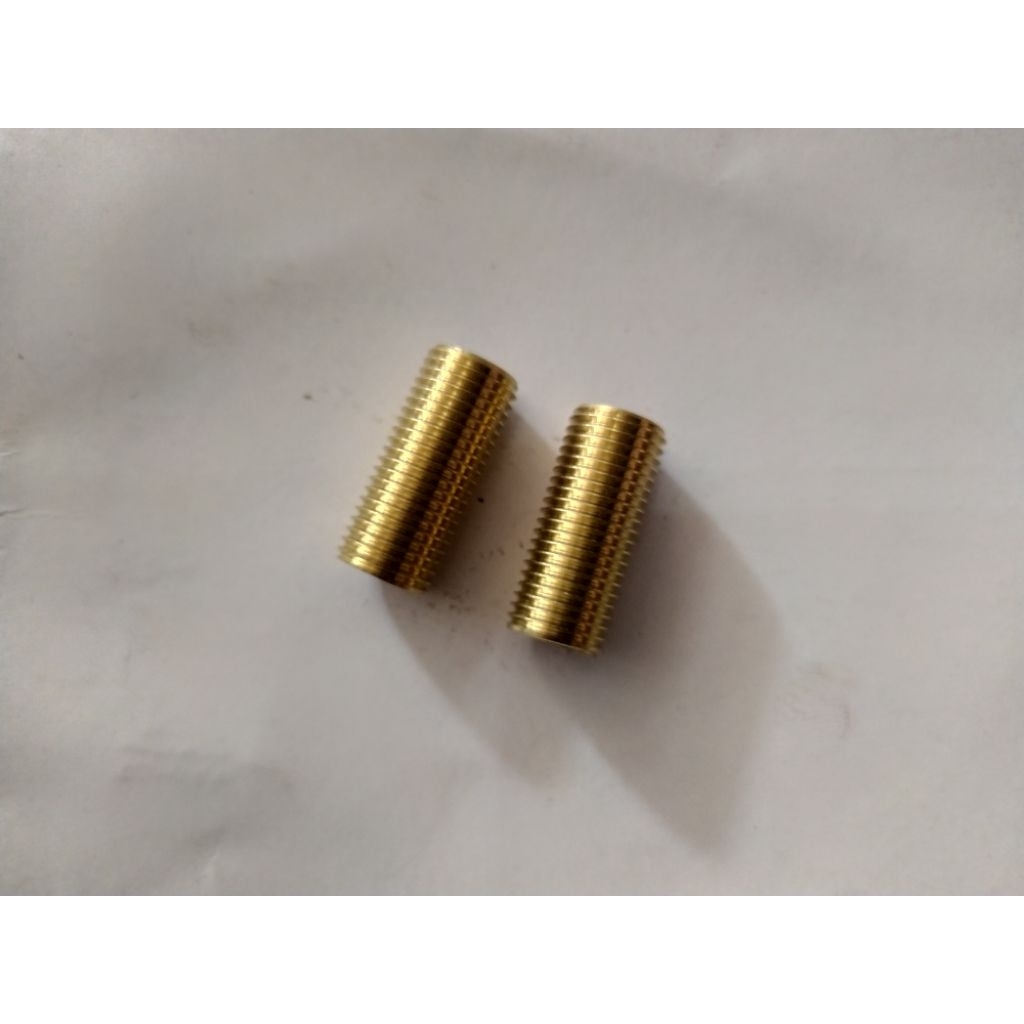 (1Pcs) Bos/Shock Drat M10 kuning. Drat dalam 14, Drat Luar 17