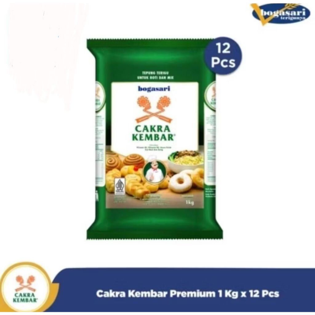 

CAKRA KEMBAR PREMIUM TEPUNG TERIGU 1 DUS ISI 12 KG