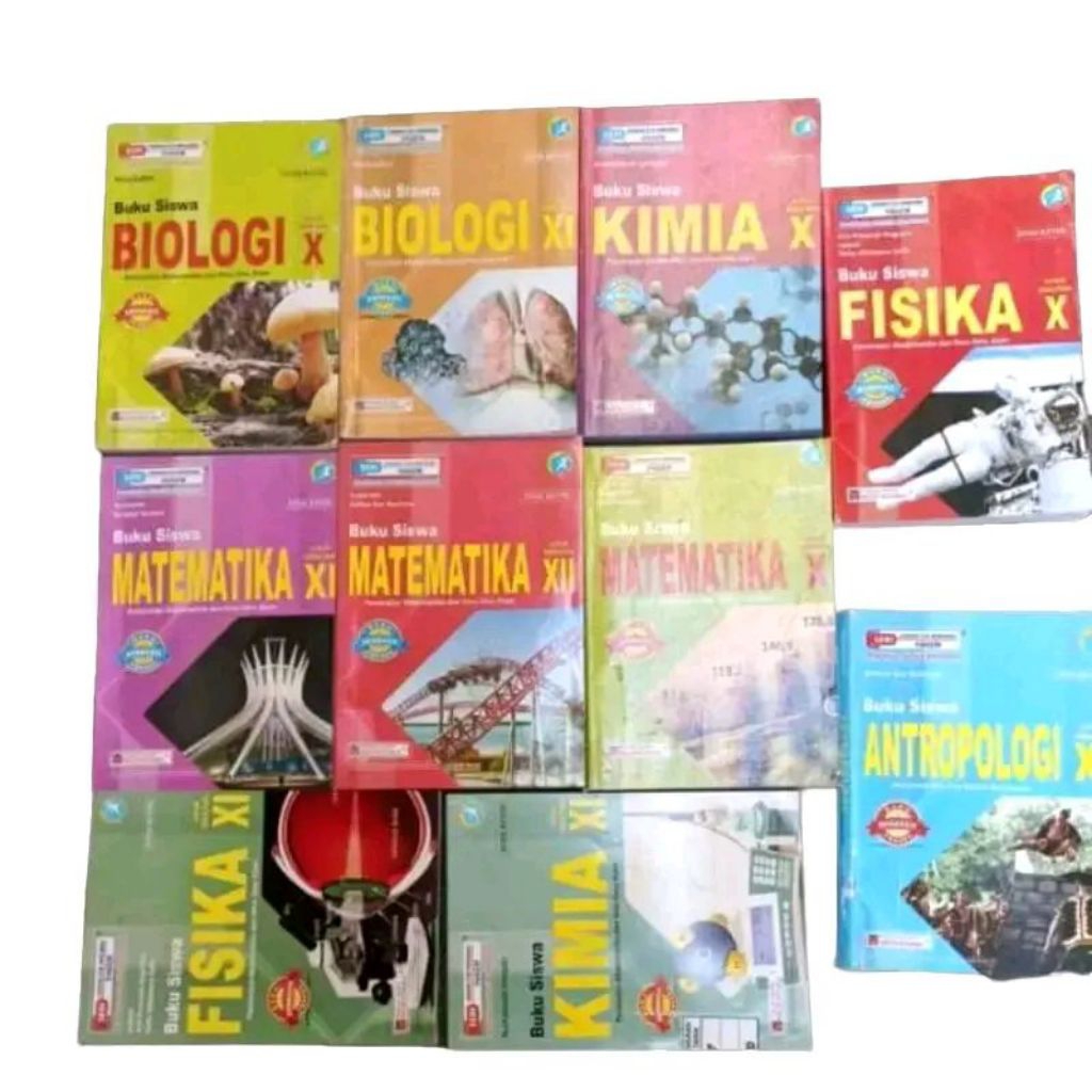 BUKU PELAJARAN KIMIA FISIKA MATEMATIKA BIOLOGI KELAS 123 X XI XII 10 11 12 SMA KURIKULUM 2013 REVISI