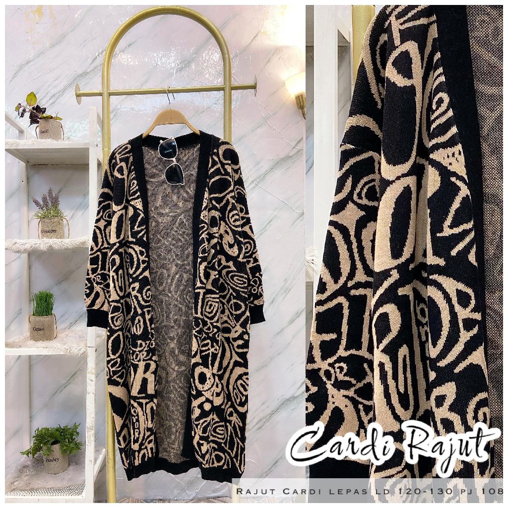 Real pic ORIGINAL dan TERMURAH Long cardi Jumbo Rajut tebal PREMIUM / Cardigan Rajut tebal PREMIUM /