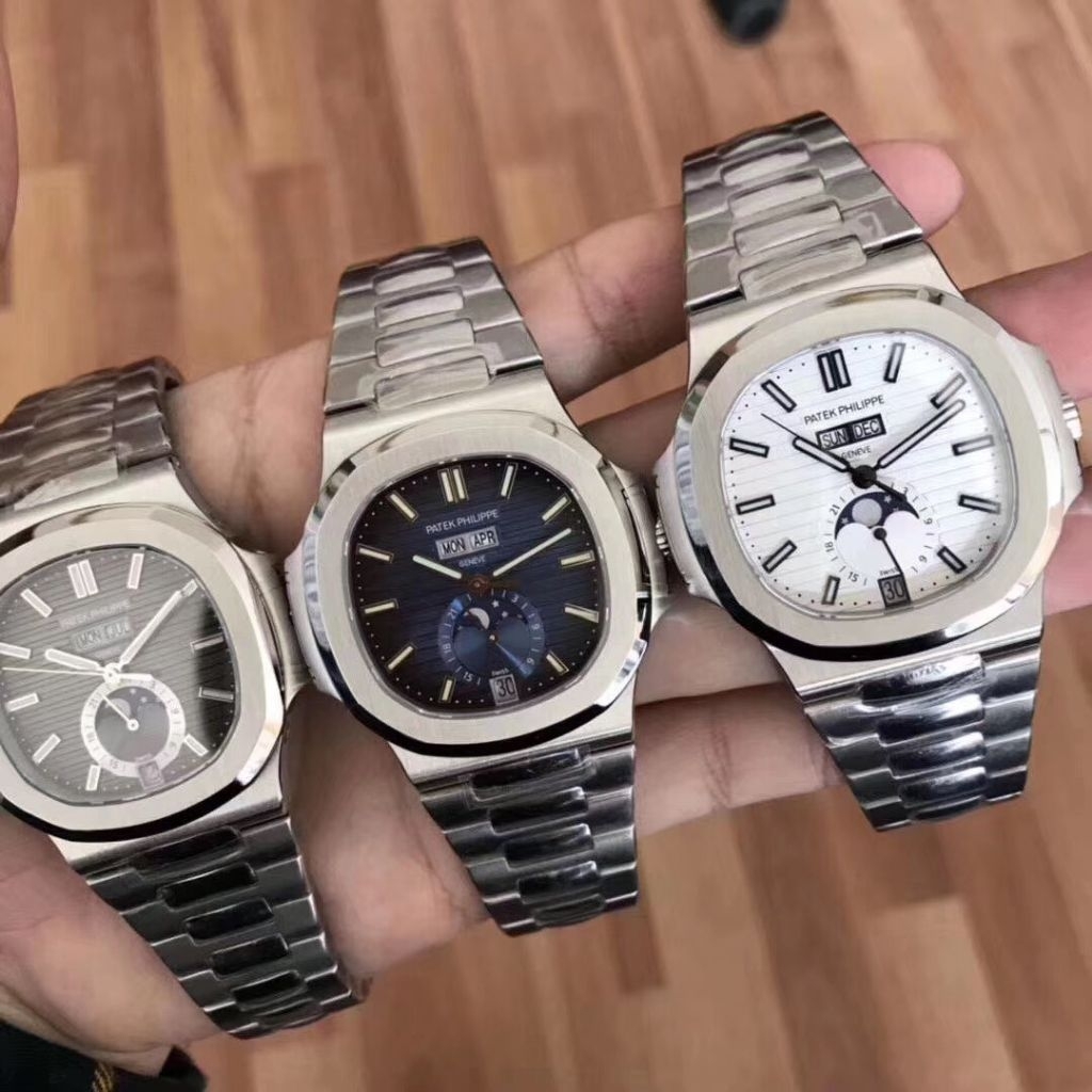 Jam Tangan Swiss Quality 1:1 Super Clone Original Patek Philippe 5726 Silver leather