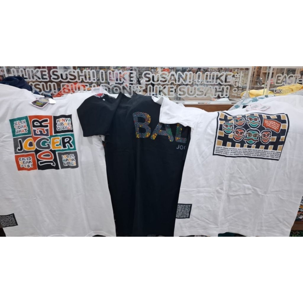 kaos joger original-joger bali putih S,M,L,Xl