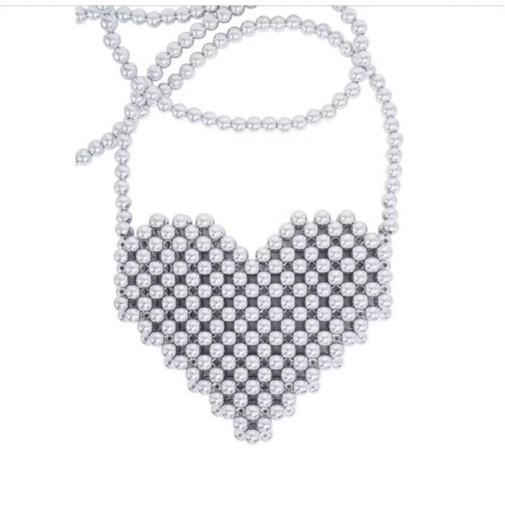 Isshu Heart Shaped Bag Bead Bag