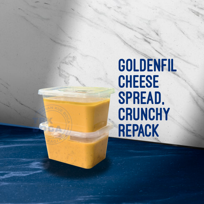 

( Repack ) Goldenfil Cheese Spread & Crunchy ( 200 gr ) Keju Selai Isian Filling Pasta Goldenfill
