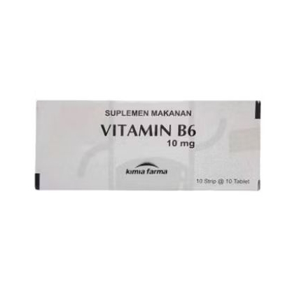 VITAMIN B6 10 MG KIMIA FARMA BOX 100 TABLET