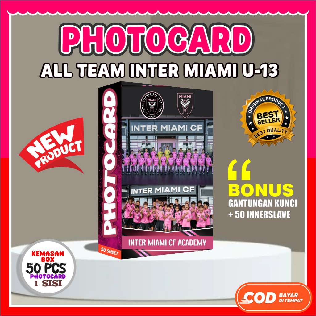 Photocard Inter Miami U-13 All Team Bonus Innerslave Gantungan Kunci - Galeri Photocard