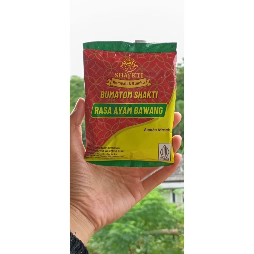 Bumatom Shakti rasa Ayam Bawang 50 gram | Bumbu atom sachet | Bumbu atom renceng isi 10pcs | Bumbu a