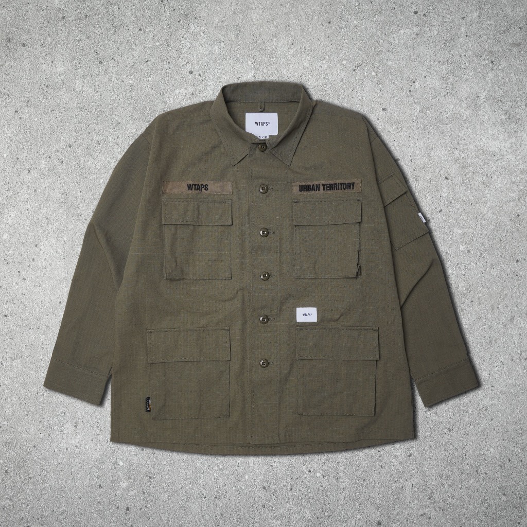 Jaket WTAPS Jungle Shirt Jacket - Olive Green