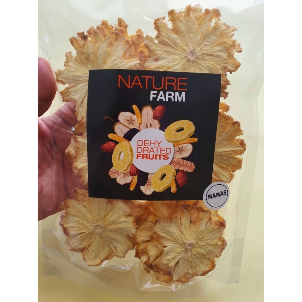 

Nature Farm Premium Dried Pineapple - Nanas iris kering garnish - resin - tea - infused water