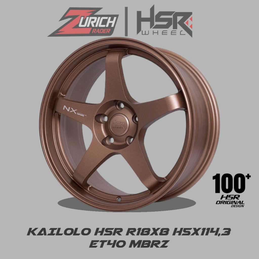 Velg Mobil Hsr Racing Ring 18 Kailolo Pcd 5x114,3 Untuk Zenix Outlander Wrv Almaz Hilux Rangga