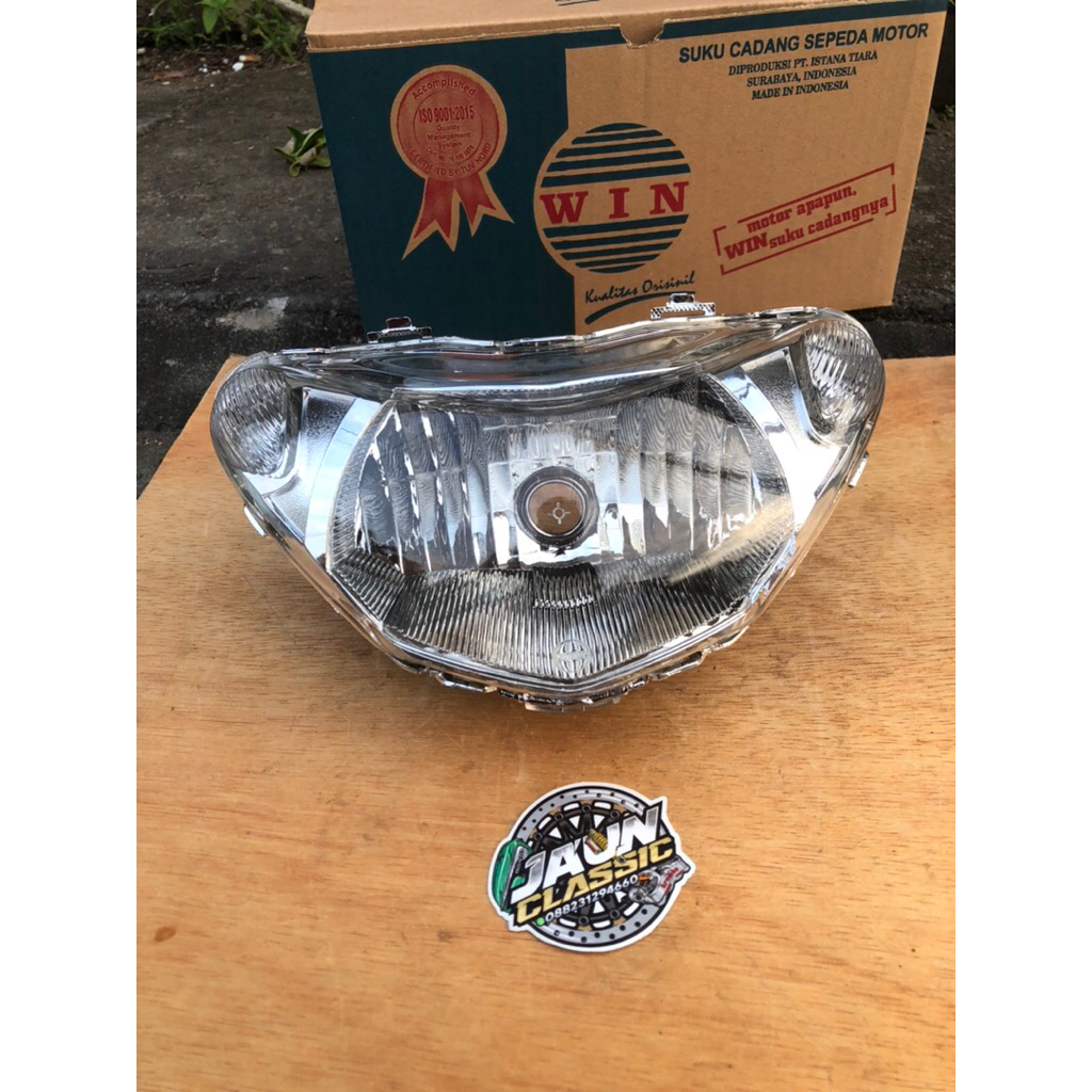 headlamp lampu depan mio smile tahun 2008 2009 2010 2011 win / reflektor lampu mika depan mio smile 
