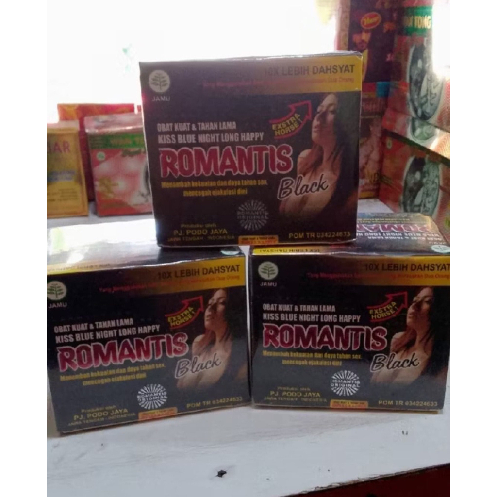 

ROMANTIS BLACK || 100% ORIGINAL || PASTI GACOR