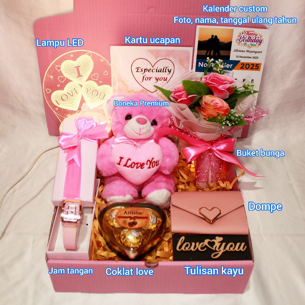 KADO ULANG TAHUN HAMPERS ANNIVERSARY WISUDA VALENTINE HADIAH ULANG TAHUN UNTUK WANITA