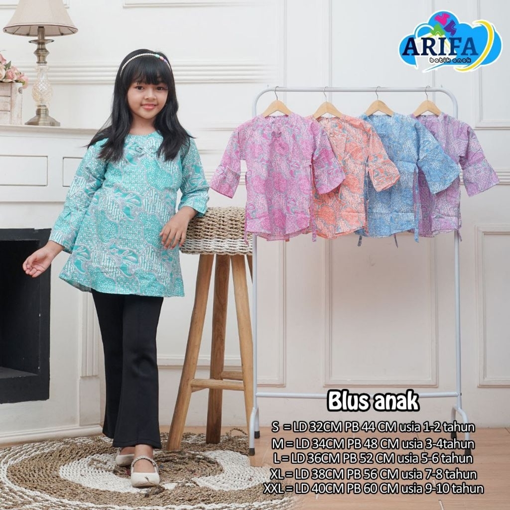 blus batik anak perempuan,baju atasan batik anak perempua,