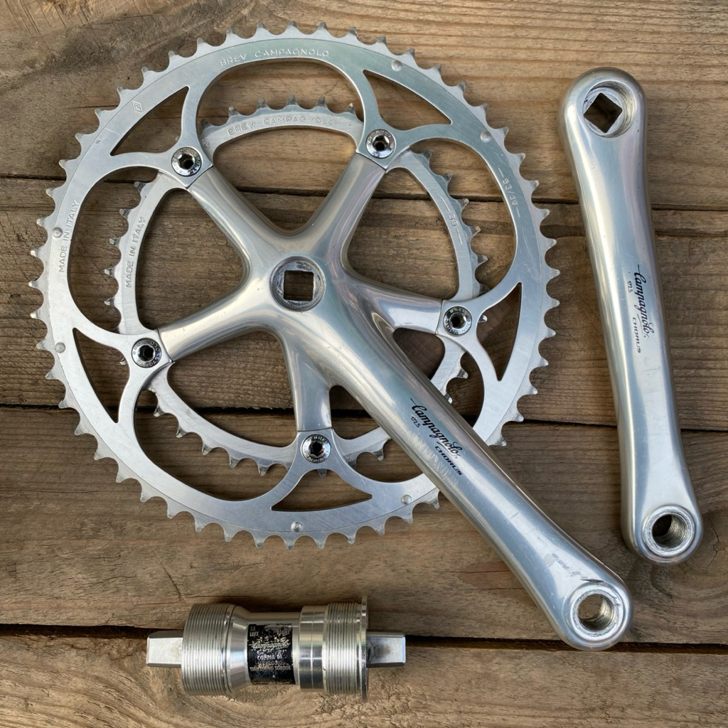Crankset Campagnolo Chorus 10 speed 53-39T Arm 172.5 + Bottom Bracket Campy Chorus 110mm ISO Square 