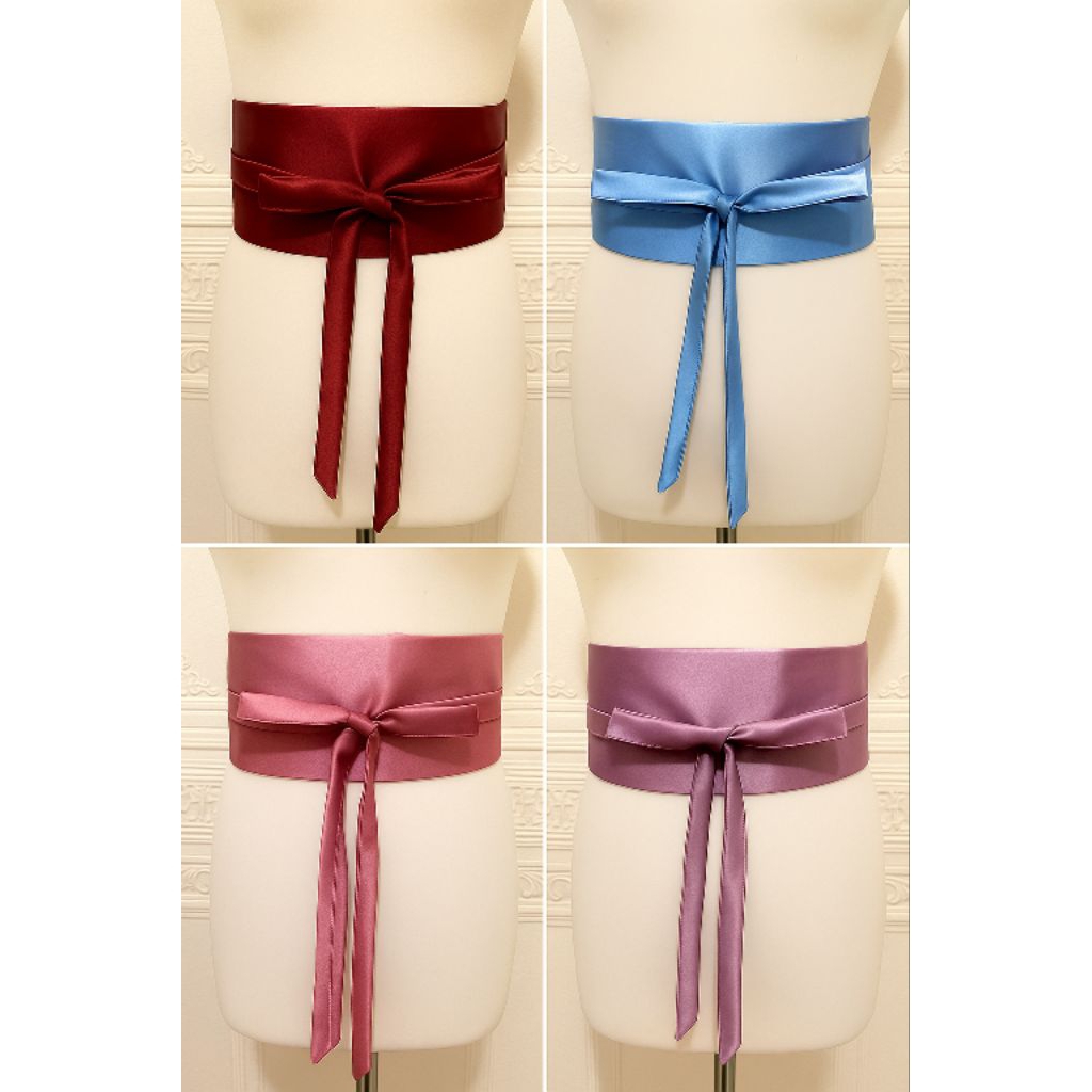 OBI BELT SATIN PREMIUM IKAT PINGGANG SABUK WANITA KEKINIAN UNTUK GAMIS LEBARAN / KONDANGAN