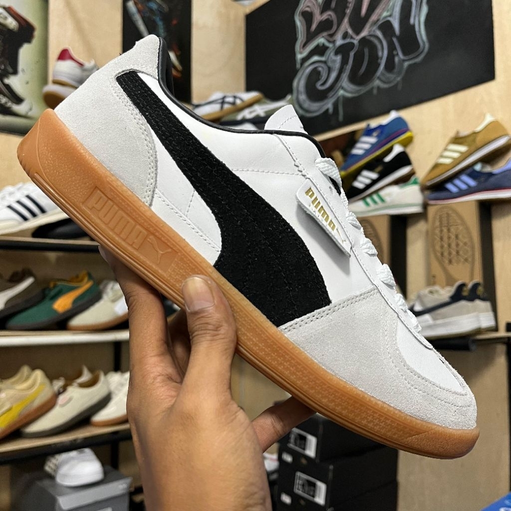 PUMA PALERMO WHITE LIST BLACK BNIB