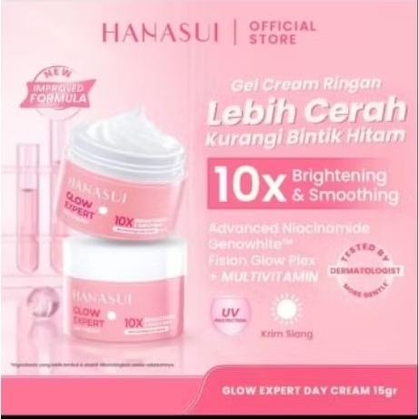 HANASUI Brigtening Glow Ekpert Day Dan Night Cream