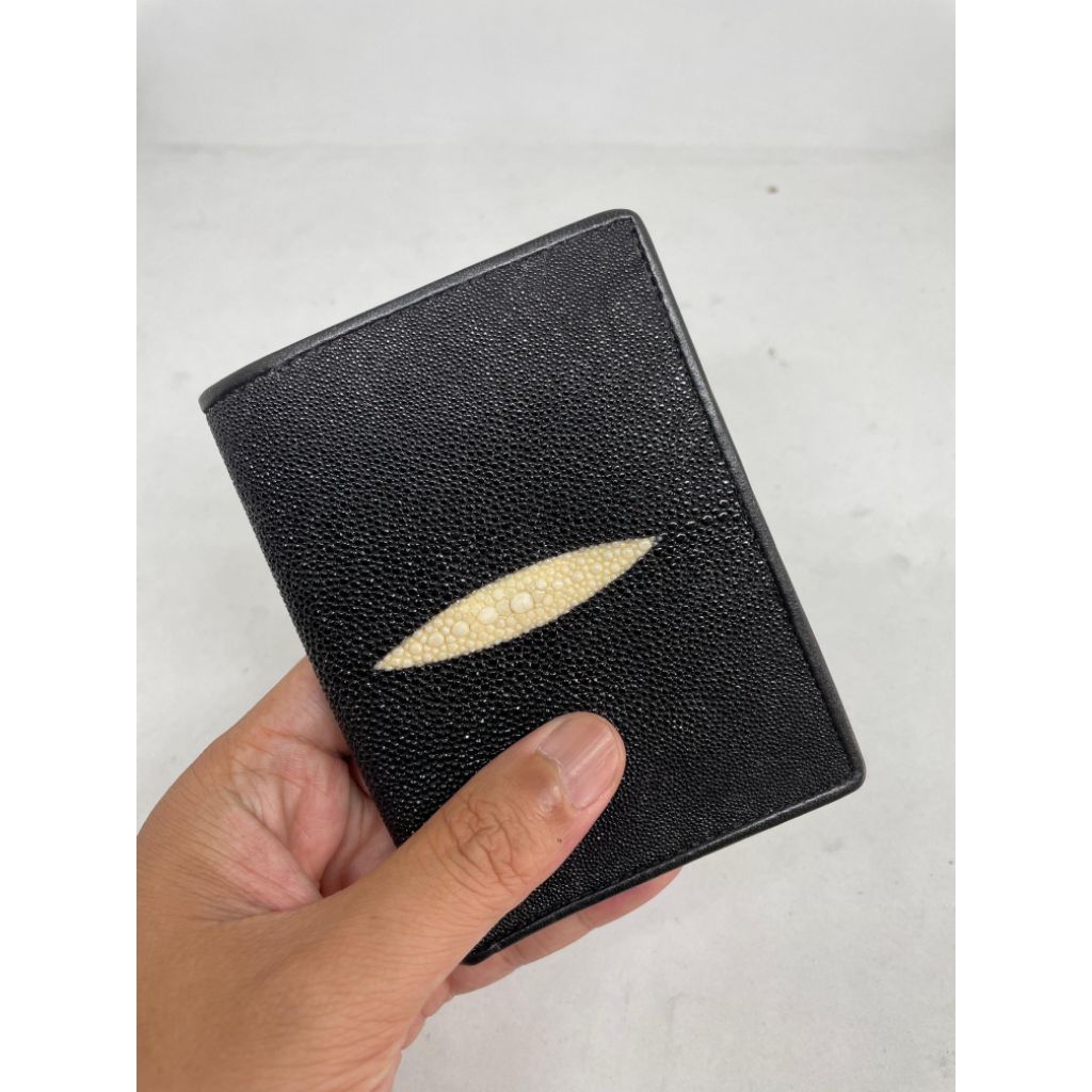 FANRI COLLECTION Dompet Kulit Asli Dompet Kulit Ikan Pari Dompet Pria Dompet Wanita Dompet Lipat Dom