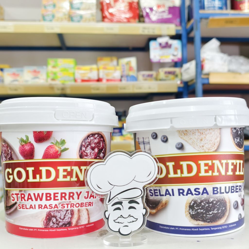 

Goldenfil Strawberry Jam / Goldenfil Blueberry Jam 1Kg / Selai Goldenfil Strawberry / Selai Goldenfil Blueberry