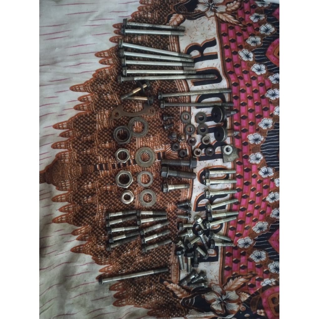 baut mesin beat fi stater kasar full mesin original copotan