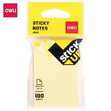 

DELI - NOTES TEMPEL / MEMO / STICKY NOTES YELLOW HANGER 100 LEMBAR 76X51MM A00252
