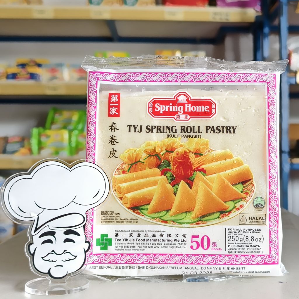 

Spring Roll Pastry - Kulit Pangsit 50 Lembar 250Gr