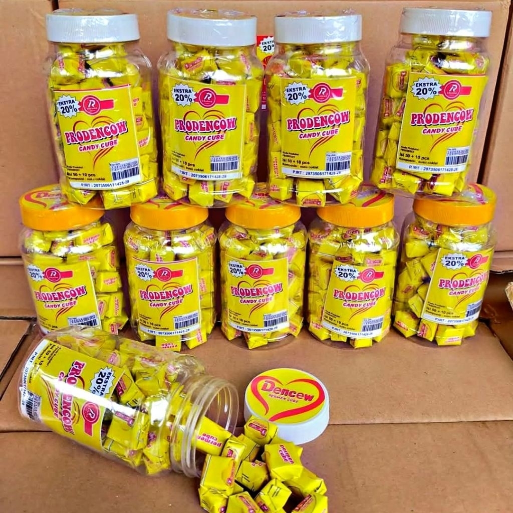 Permen cube isi 60 pcs Dencew bukan Dancow enak manis