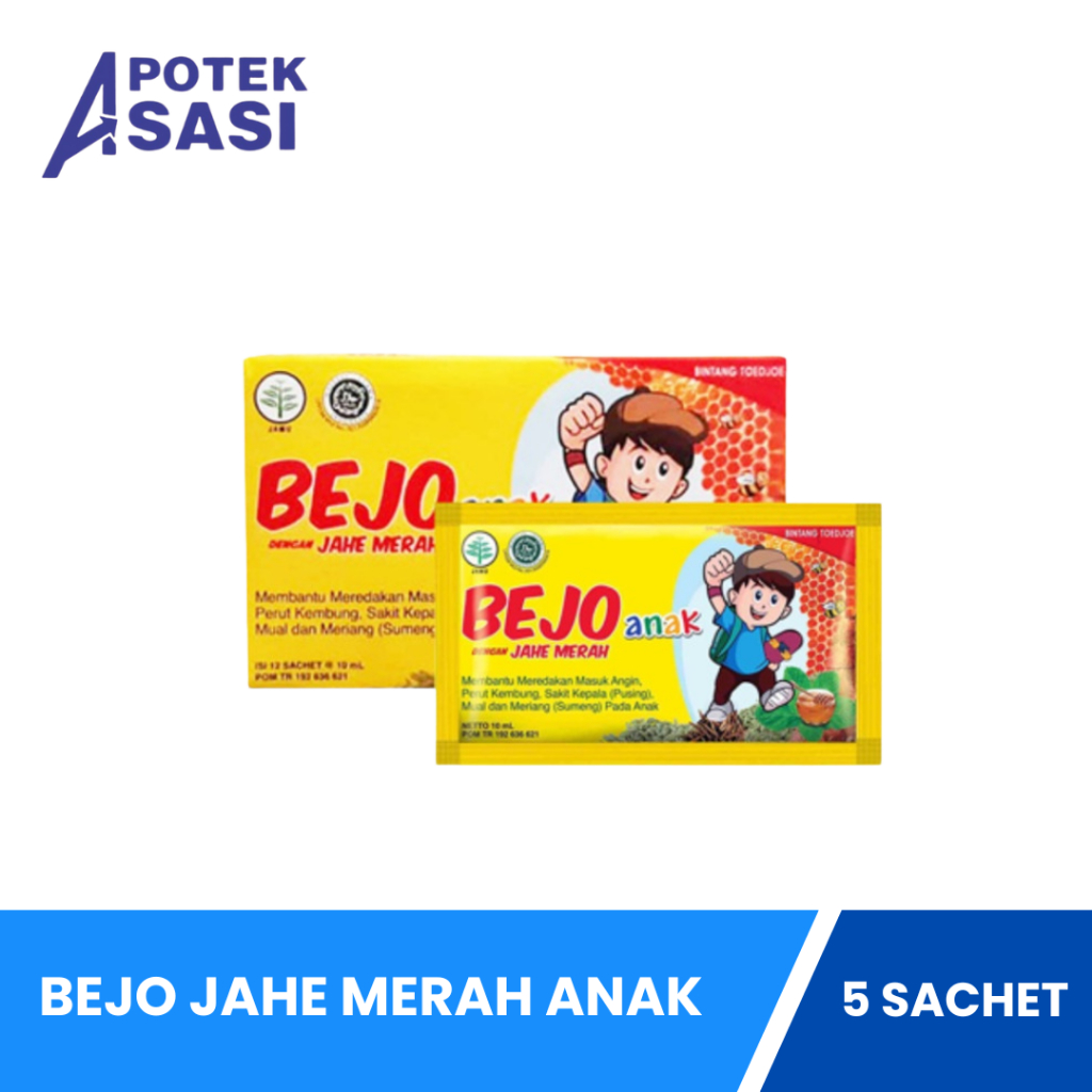 

Bejo Jahe Merah Anak - Box @ 5 Sachet 10 Ml
