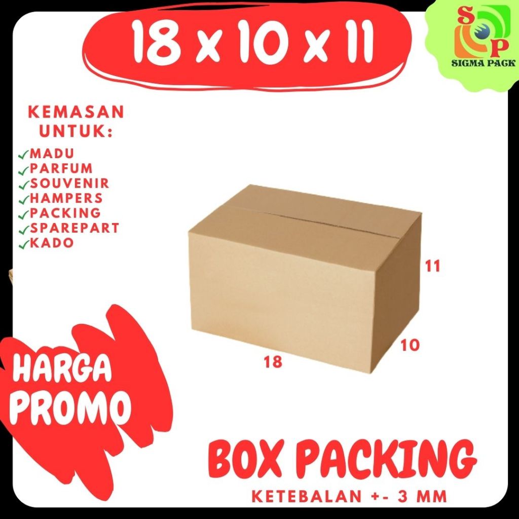 

Kardus 18x10x11 Box Packing A1 Karton Dus Jamu Kotak Olshop Kemasan Souvenir Sparepart Obat Madu Mainan