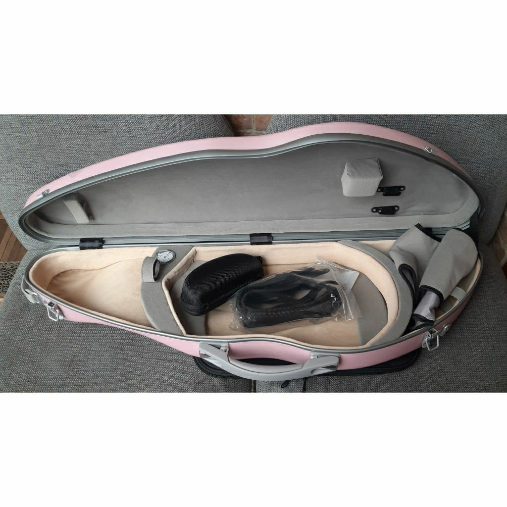 Fiber Case Fibercase Biola Violin Tas Hardcase Casing 4/4 Halfmoon