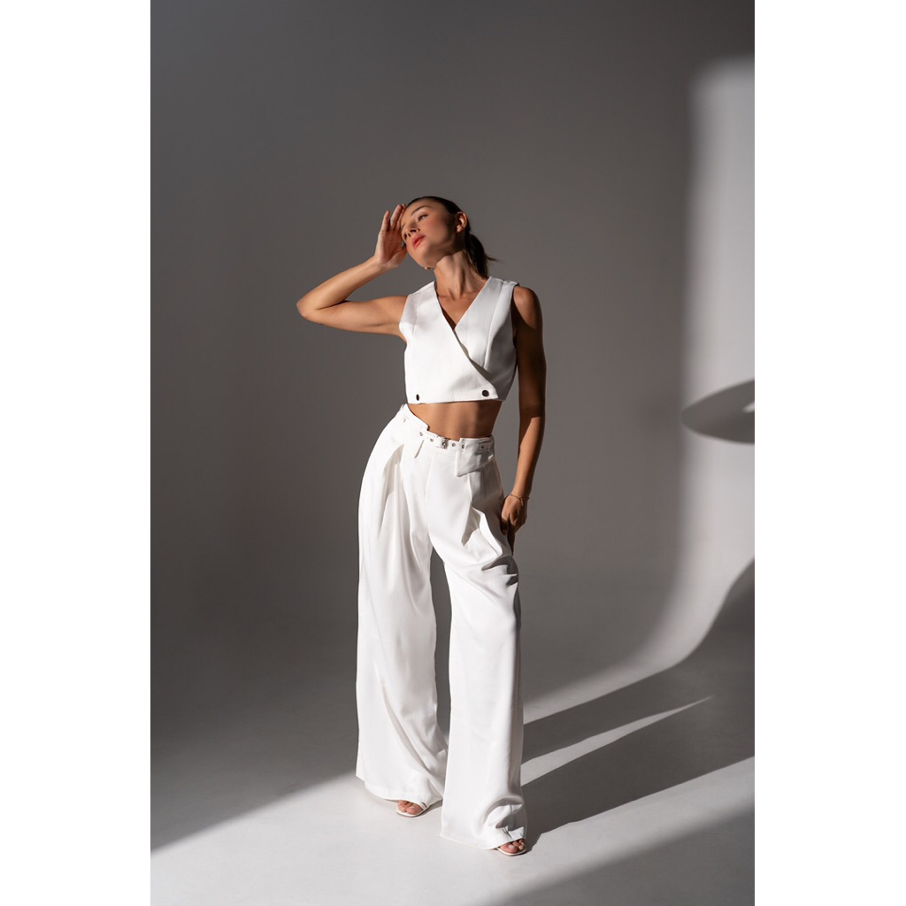 Bohema - Baju Atasan Celana Panjang Wanita Kekinian One Set -Cassandra