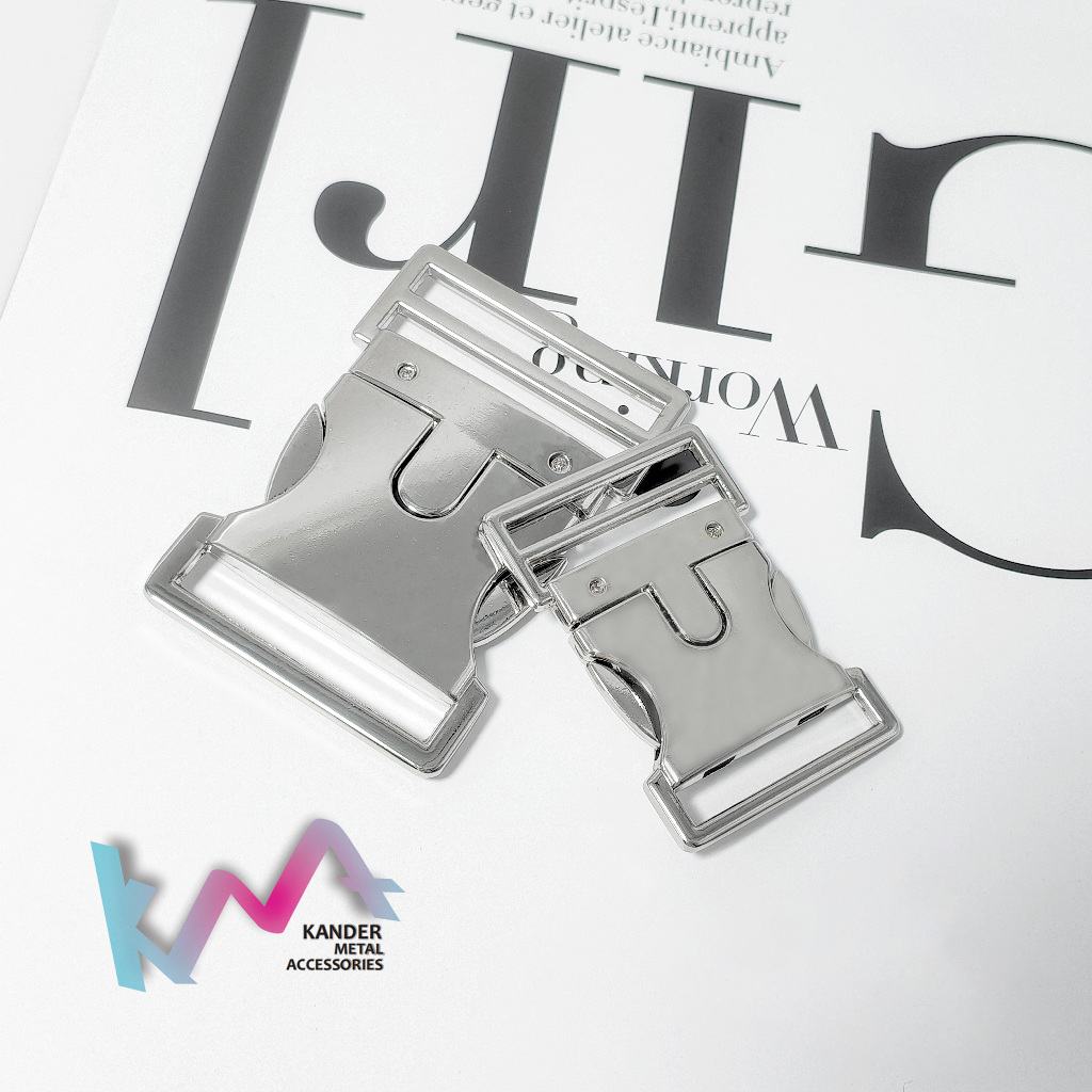 Kander Alloy Buckle Kunci Sodok Metal Buckle Gesper Aksesoris Tas 10mm | 15mm | 20mm | 25mm | 32mm |