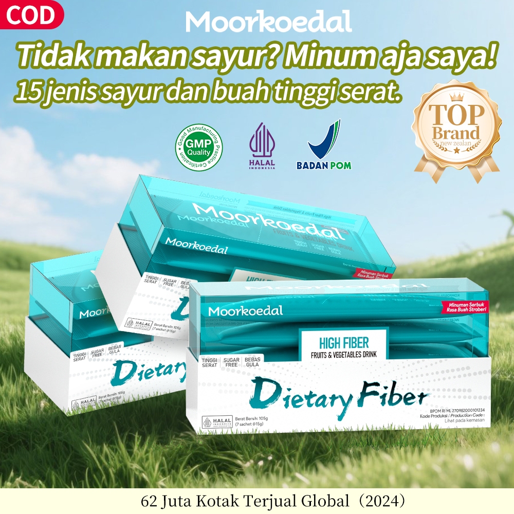 

MOORKOEDAL Minuman Serat Diet | Bantu Buang Toksin & Kecilkan Usus | Serbuk Pelangsing HALAL & BPOM