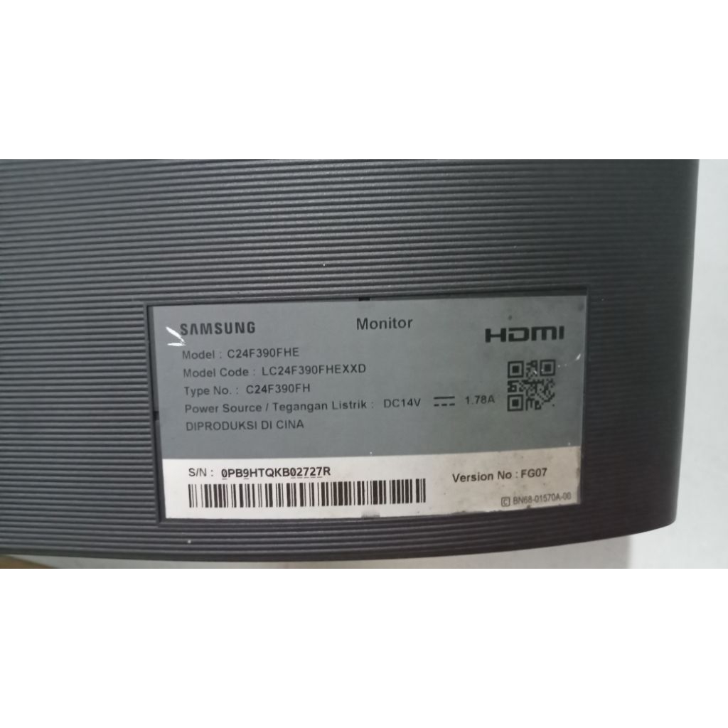 monitor samsung curve pecah layar