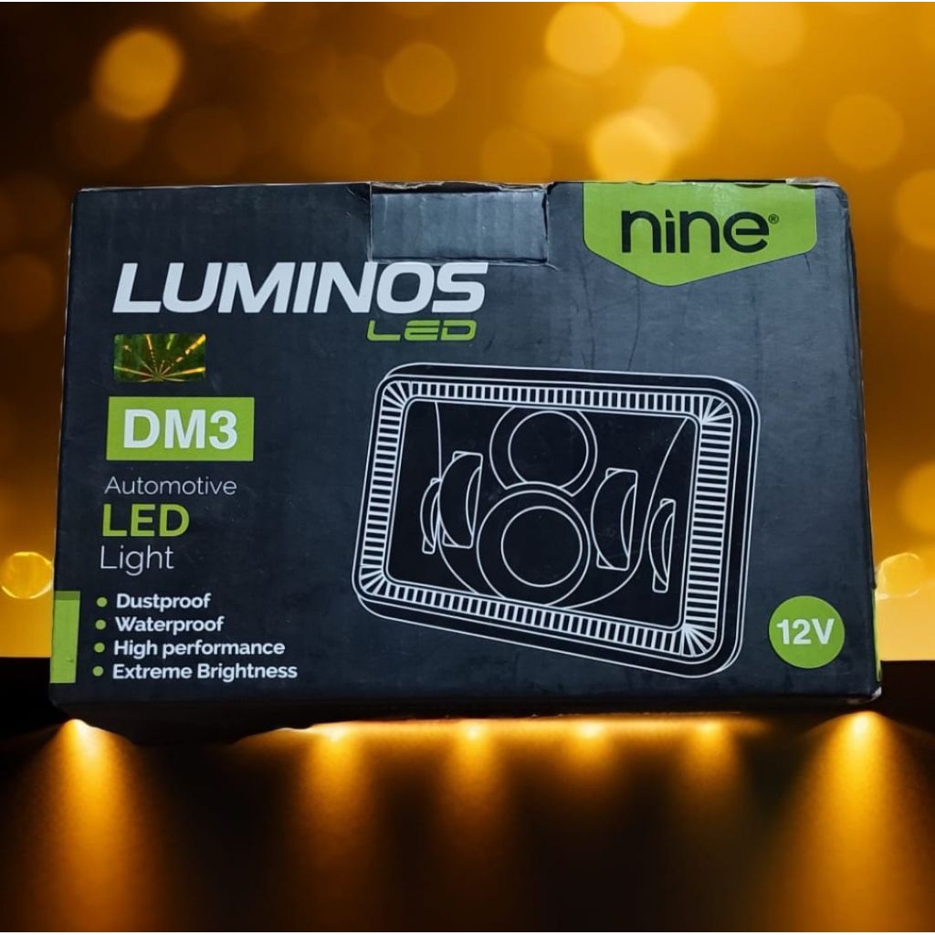 LAMPU LED DEPAN MOTOR DAYMAKER MOBIL NINE LUMINOS DM 3 KOTAK RX KING HONDA WIN  GL