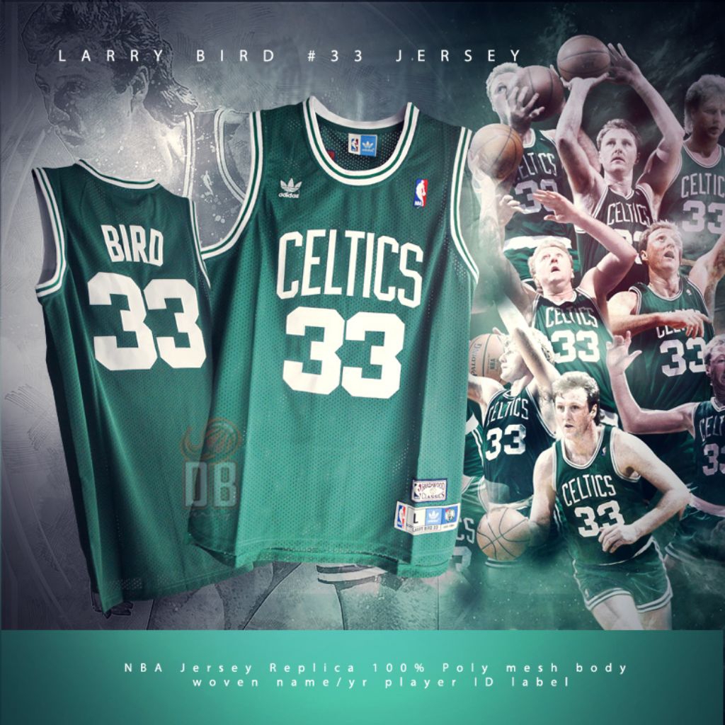 jersey boston celtics larry bird 33 size L