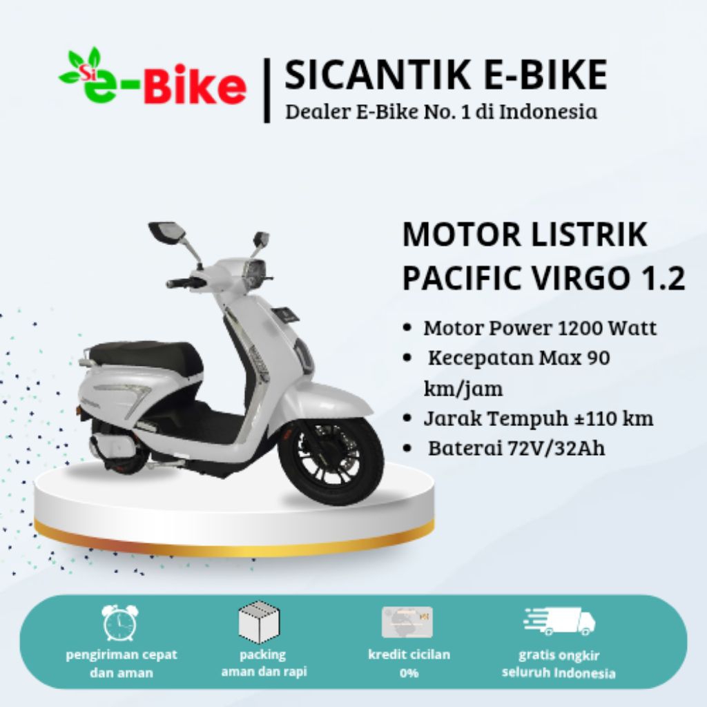MOTOR LISTRIK PACIFIC VIRGO 1.2 by Sicantik E-Bike