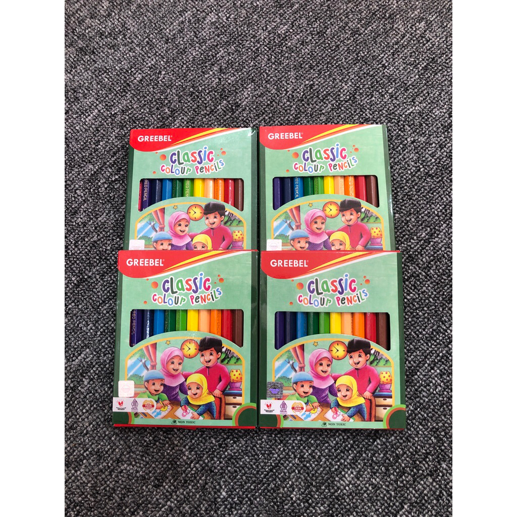 

PENSIL WARNA GREEBEL PENDEK ISI 12 WARNA