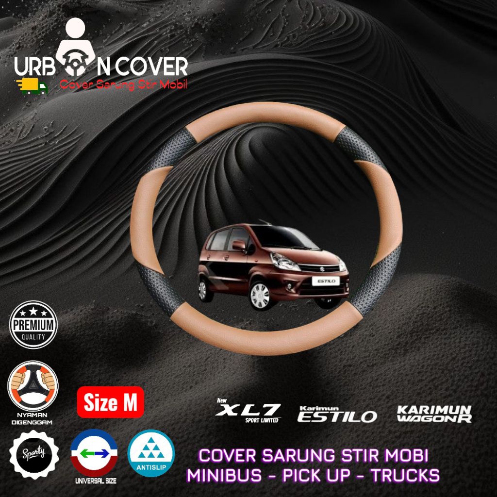 Cover sarung stir mobil Karimun Wagon R, Hyunday, Karimun Kotak