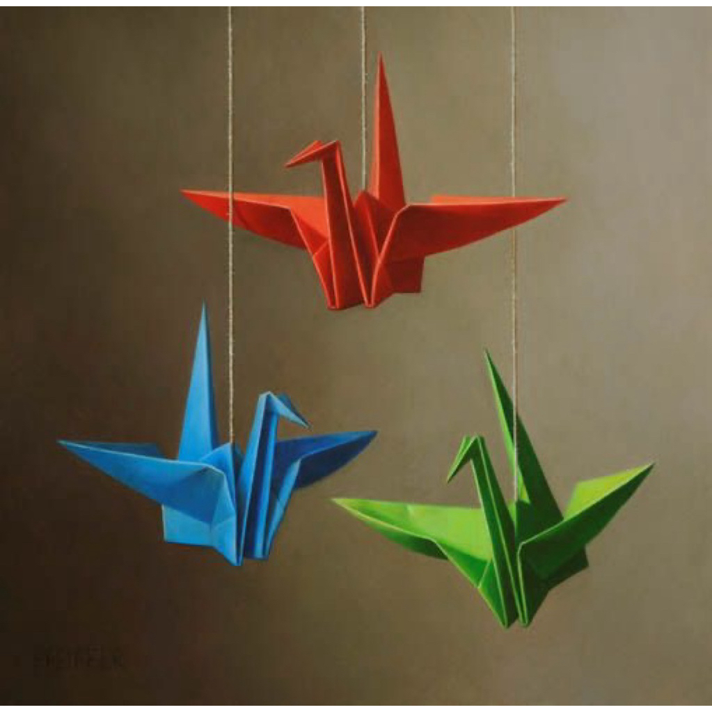 

Origami Burung Bangau Kertas/Hiasan Origami Kertas Burung/Hiasan Dinding Jepang Kertas