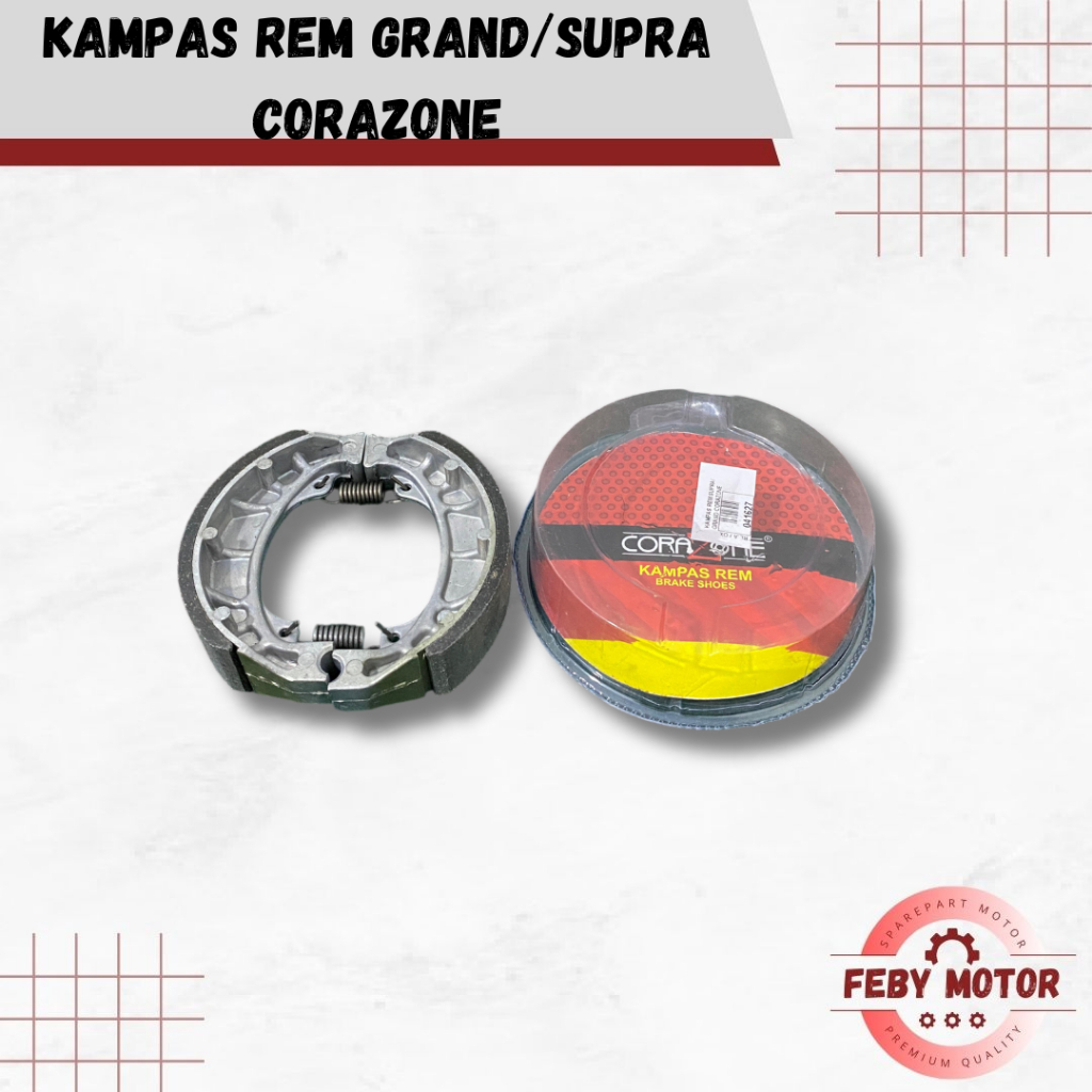 CORAZONE Kampas Rem Grand/Supra || Kampas Rem Belakang Honda Grand Supra GN5