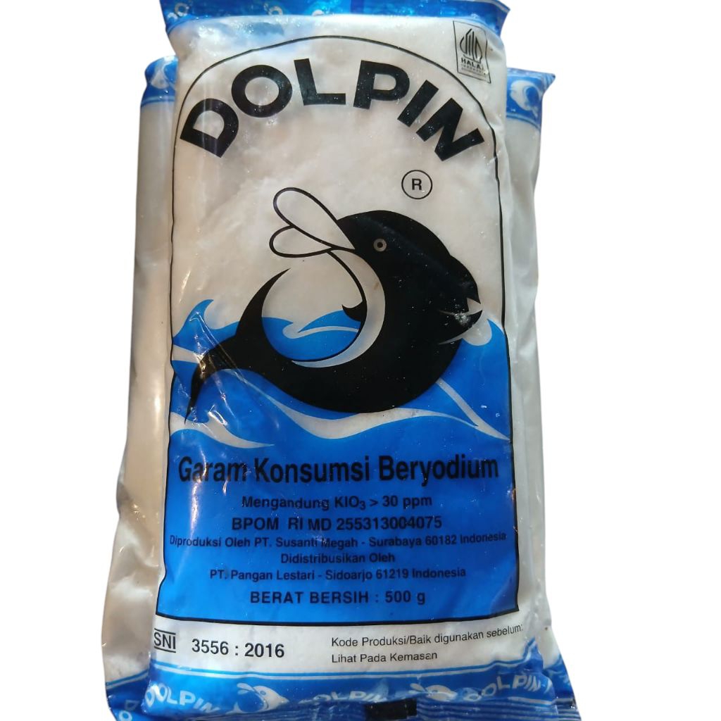 

Garam Dolpin Beryodium 500 gram