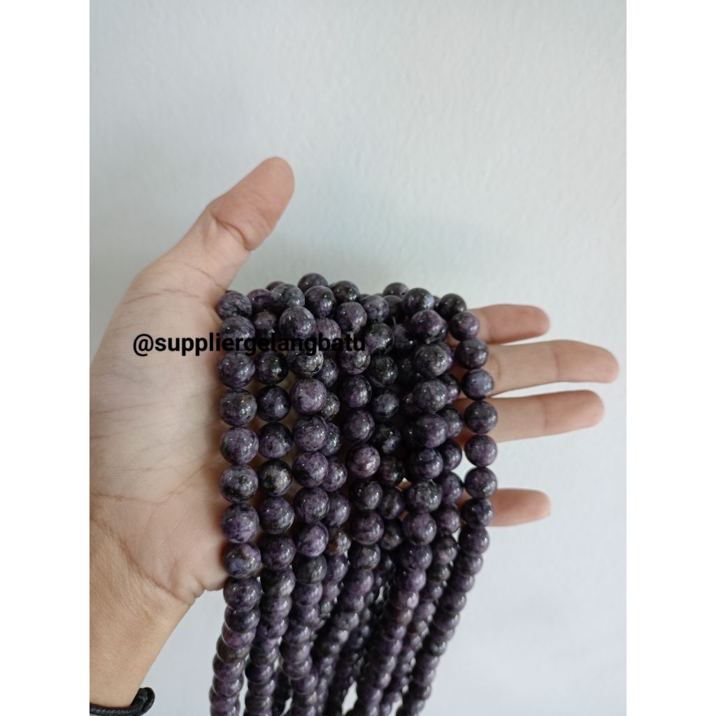 bahan batu alam 10mm purple Labrador natural ungu tua
