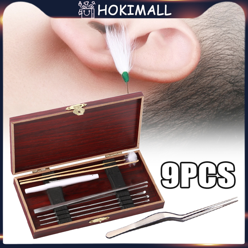 9In1 Ear Wax PickerAlat/Pembersih Kuping Alat Pembersih/Telinga Lengkap Stainless Pembersih Telinga 