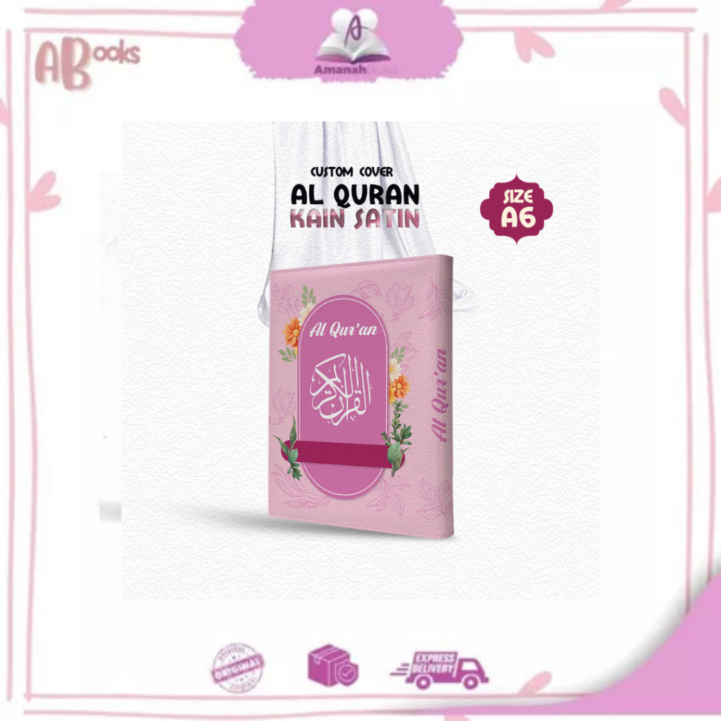 

AB-Cover Al-Quran Kosongan, Sampul Quran (cover saja tanpa al-quran) Ukuran A6 Bahan Satin (Motif Bervariasi, Lebih Ekslusif)