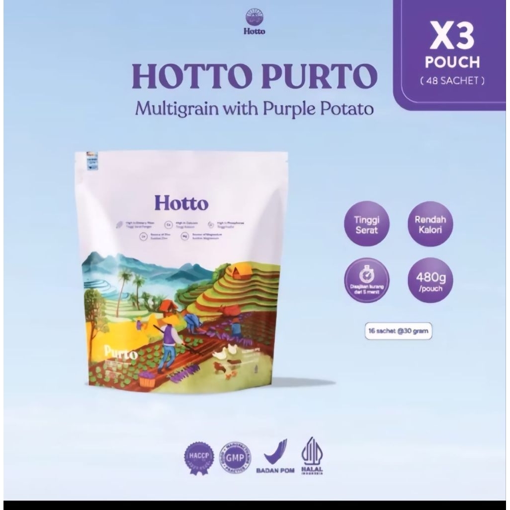 

HOTTO PURTO 3 POUCH ORIGINAL (48 Sachet)