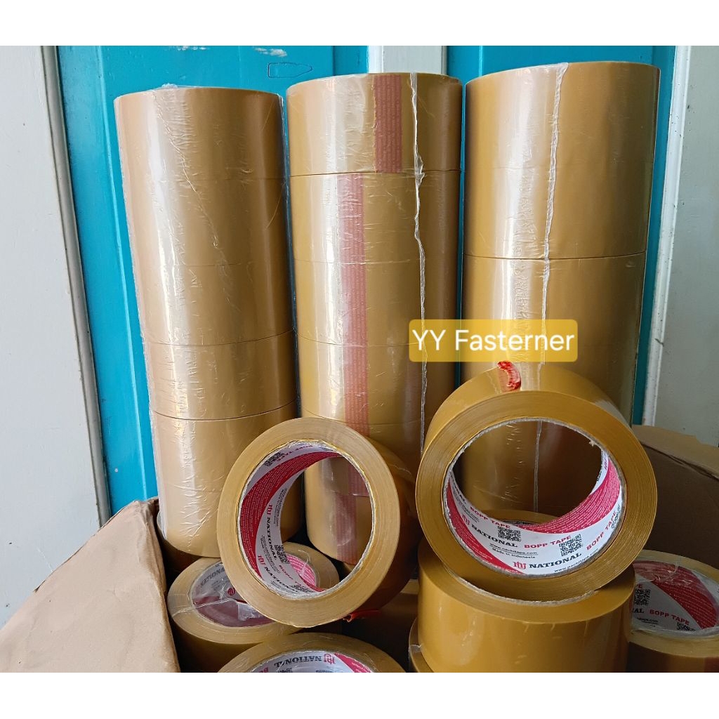 

[1 SLOP/6 PCS] Lakban NATIONAL OPP 48MM COKLAT