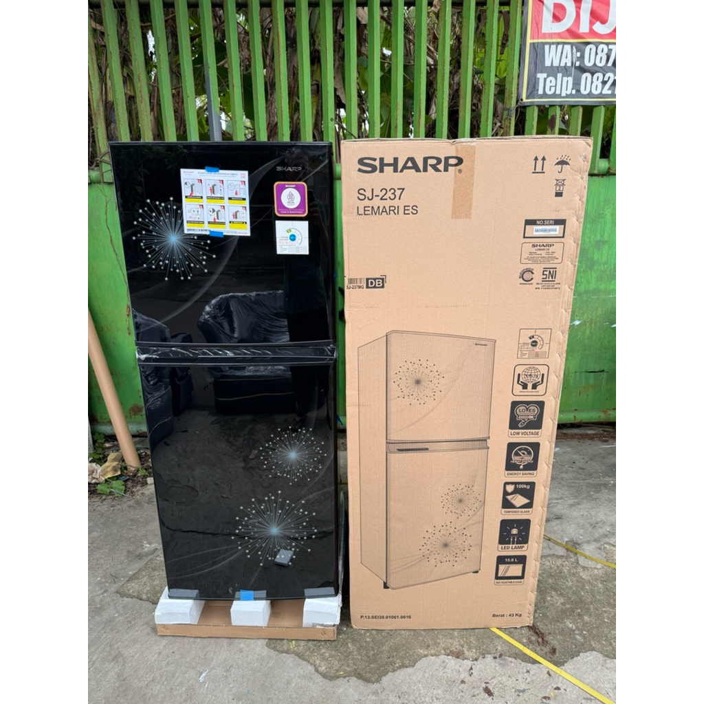 KULKAS 2 PINTU SHARP SJ 237